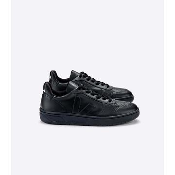 Black Men's Veja V-10 CWL Shoes | AU 277CTV